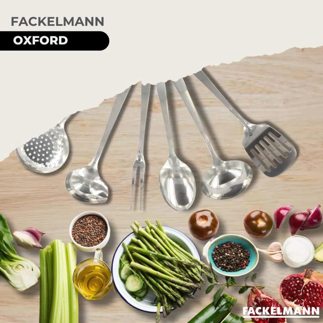 Fackelmann 9353450 Kookset - 3 Pannen + 6 Keukengerei - Roestvrij staal