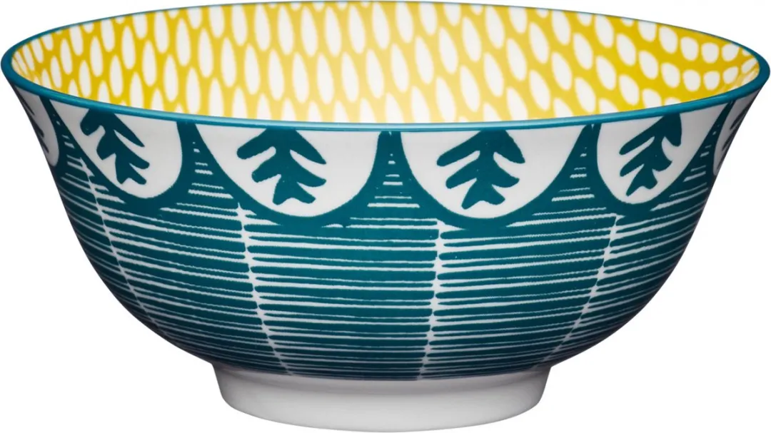 KitchenCraft Kom Leafy Green 15,7cm