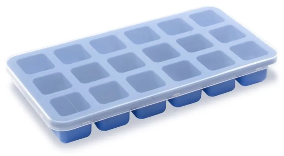 Hendi IJsblokjesvorm met deksel - 18 Stuks - Blauw