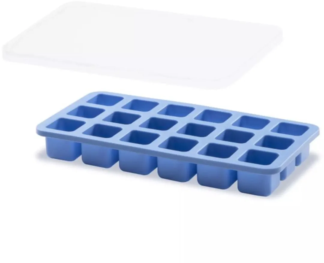 Hendi IJsblokjesvorm met deksel - 18 Stuks - Blauw
