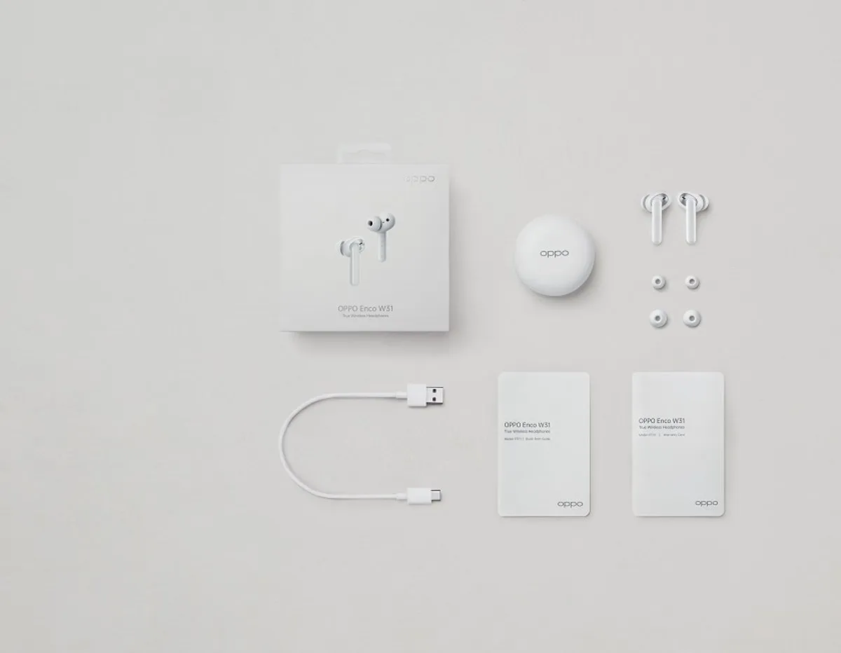 OPPO Enco W31 Oordopjes - Wit