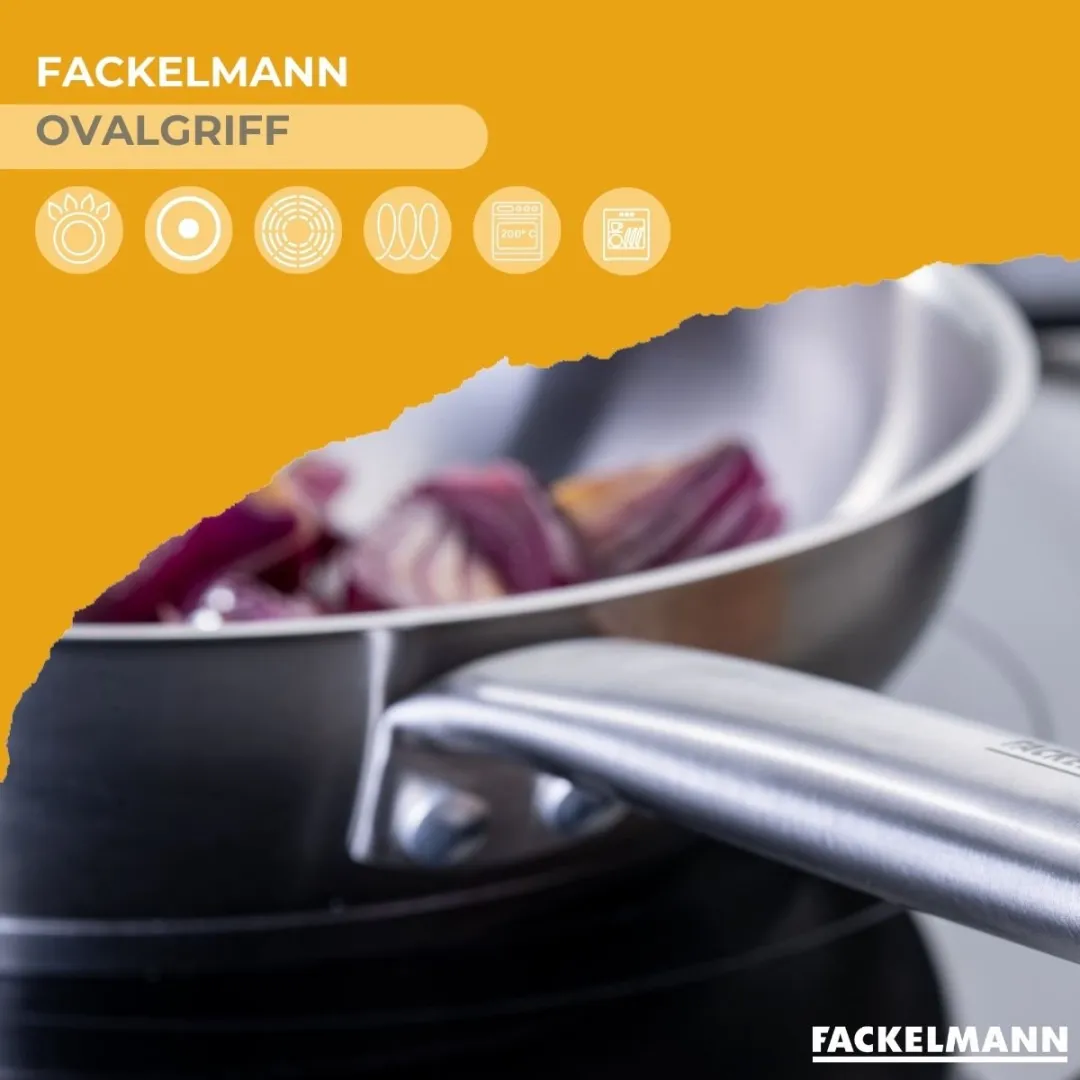 Fackelmann Roestvrijstalen Koekenpan 28cm - Inductie & Ovenbestendig - afbeelding 6 van 6