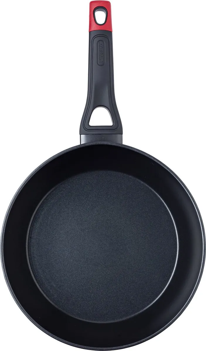 Pyrex Optima Koekenpan 28cm - Zwart/Rood