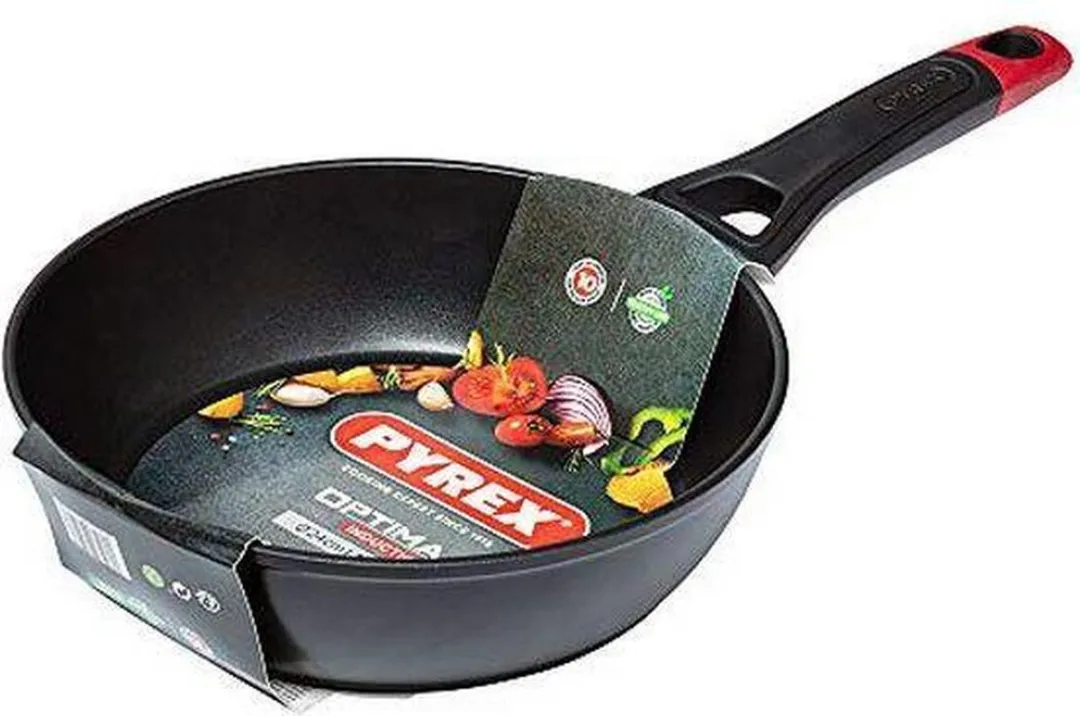 Pyrex Optima Koekenpan 28cm - Zwart/Rood