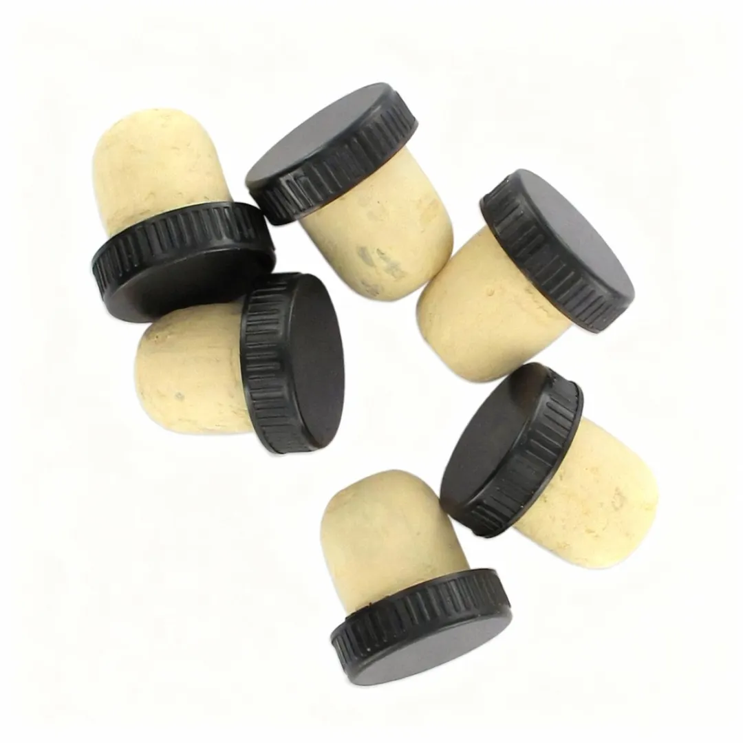 Fackelmann Kurkstoppen Set 6 Stuks - 2,5cm - Rood/Geel/Zwart/Grijs/Wit/Beige - afbeelding 6 van 6