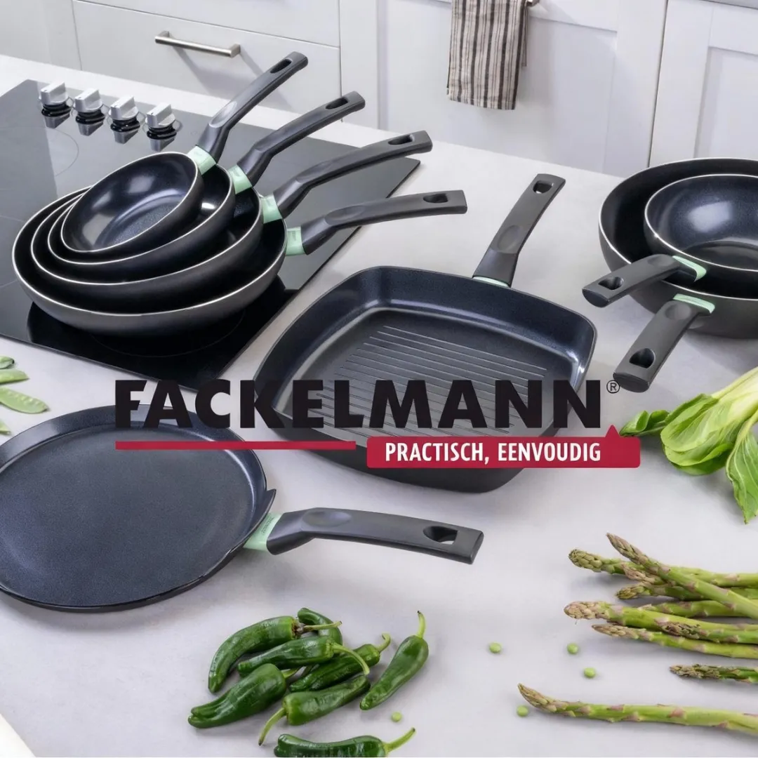 Fackelmann 9429350 Antiaanbakpannen Set 24+28cm - Zwart/ Groen - afbeelding 6 van 6