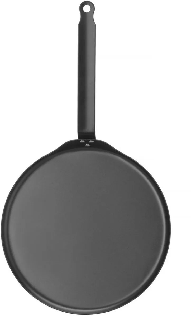 HENDI Crêpepan 627976 - Carbon Staal 282mm - Zwart