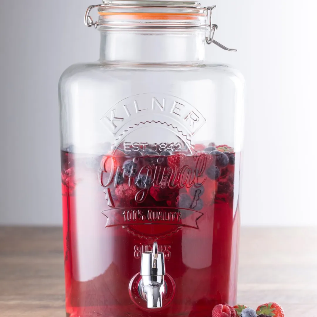 Kilner Drankdispenser - Met kraantje - In cadeauverpakking - 8L