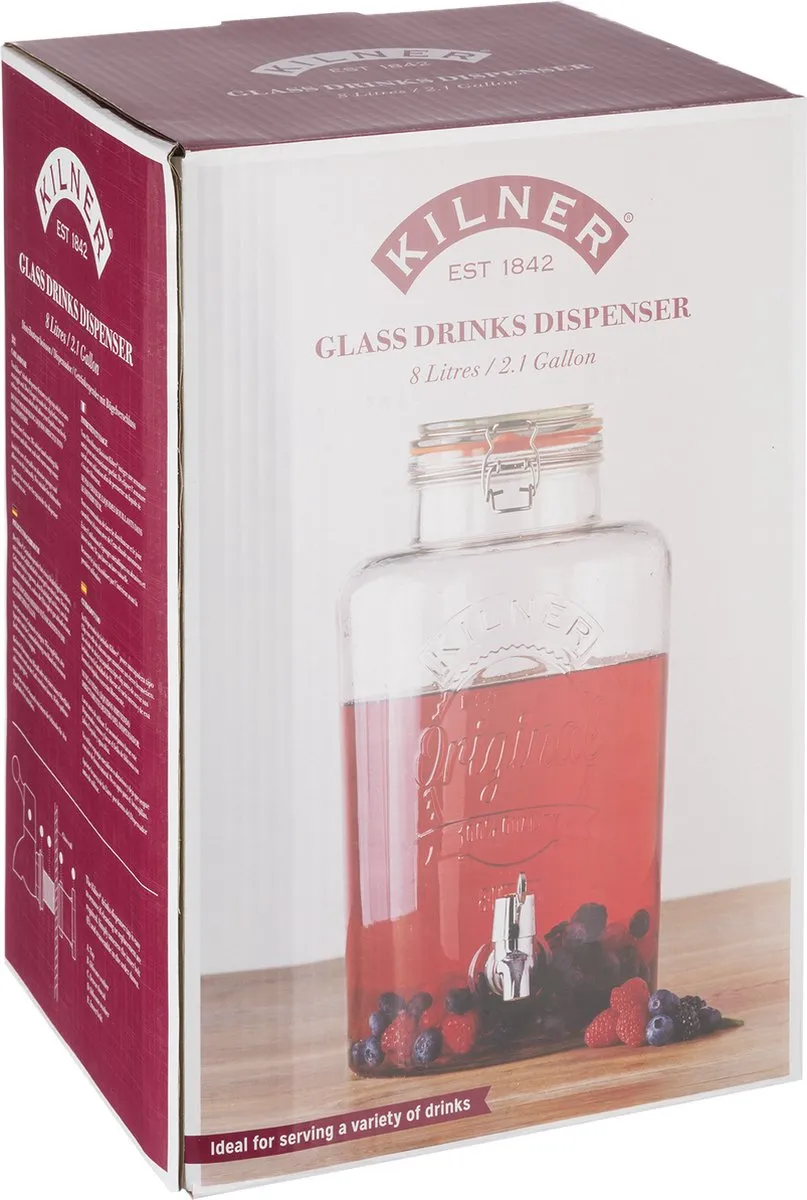 Kilner Drankdispenser 8L - Transparant - afbeelding 6 van 6