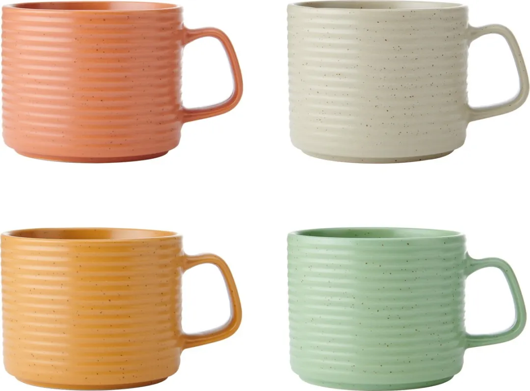 KitchenCraft Idilica Aardewerk Mokken