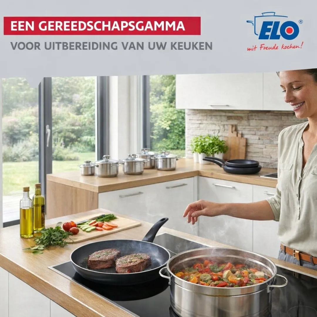 Fackelmann ELO 9739350 Keukengerei Set - 5-delig - Inductie - Zwart