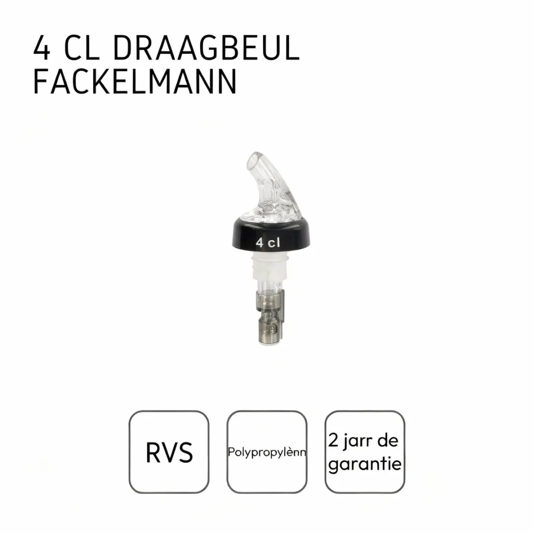 Fackelmann 683152 Alcoholmaatje 4cl - Transparant