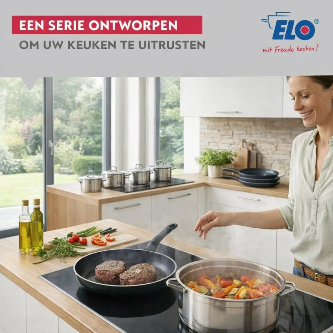 Fackelmann ELO 9733050 Keukengerei Set - 5-delig Inductie - Zwart