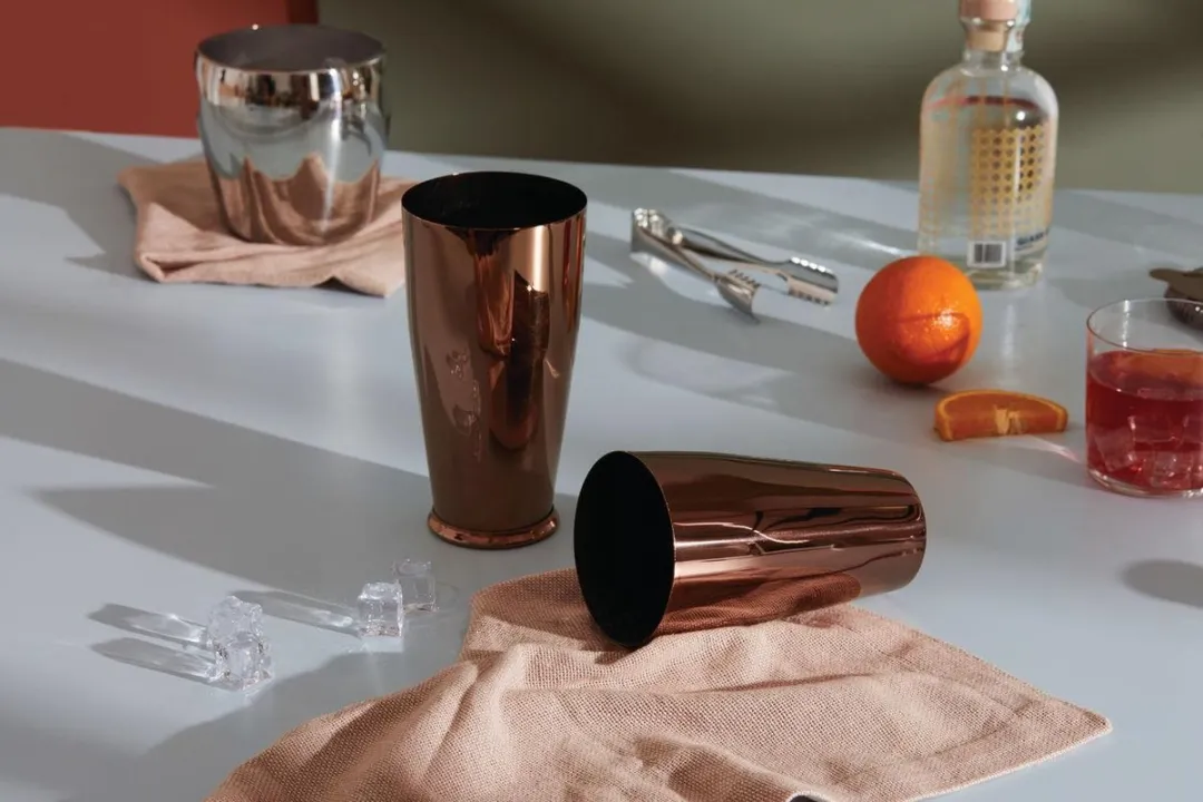Alessi Cocktail Shaker Ettore Sotsass RVS & Koper - 50ml