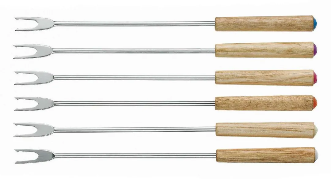 Kela Fonduevorken Set 6 Stuks - Modessa - Bruin