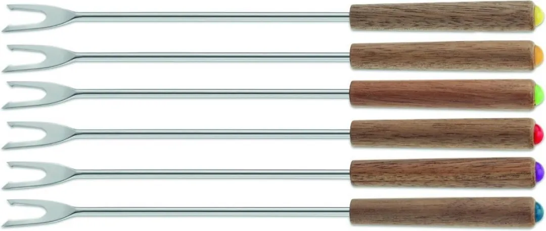 Kela Fonduevorken Set 6 Stuks - Modessa - Bruin