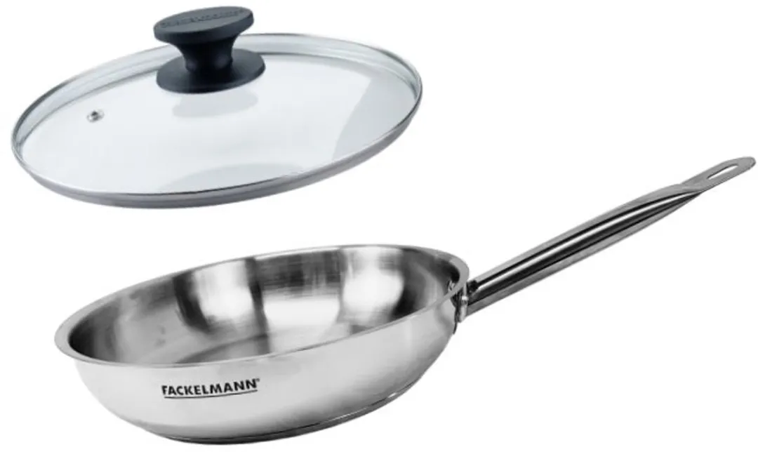 Fackelmann Eterna 9437750 Pan 20cm - Roestvrij staal/Glas