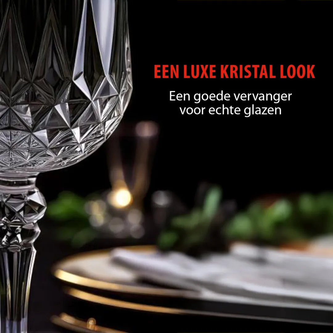 Alpina Wijnglazen Set 6 Stuks 200ml - Transparant