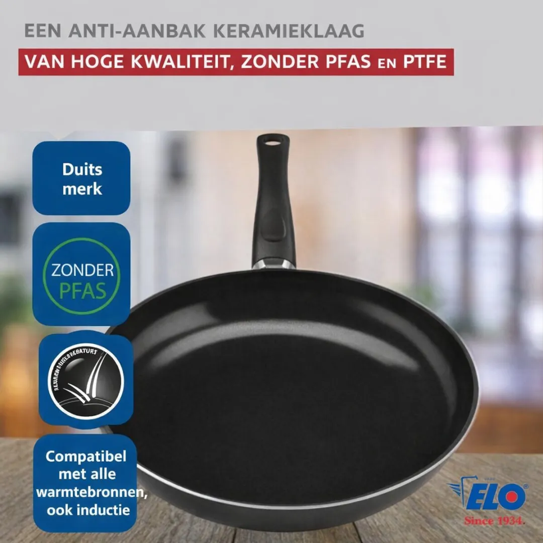 Fackelmann ELO 9752150 Keukenset 7-delig - Inductie - Zwart