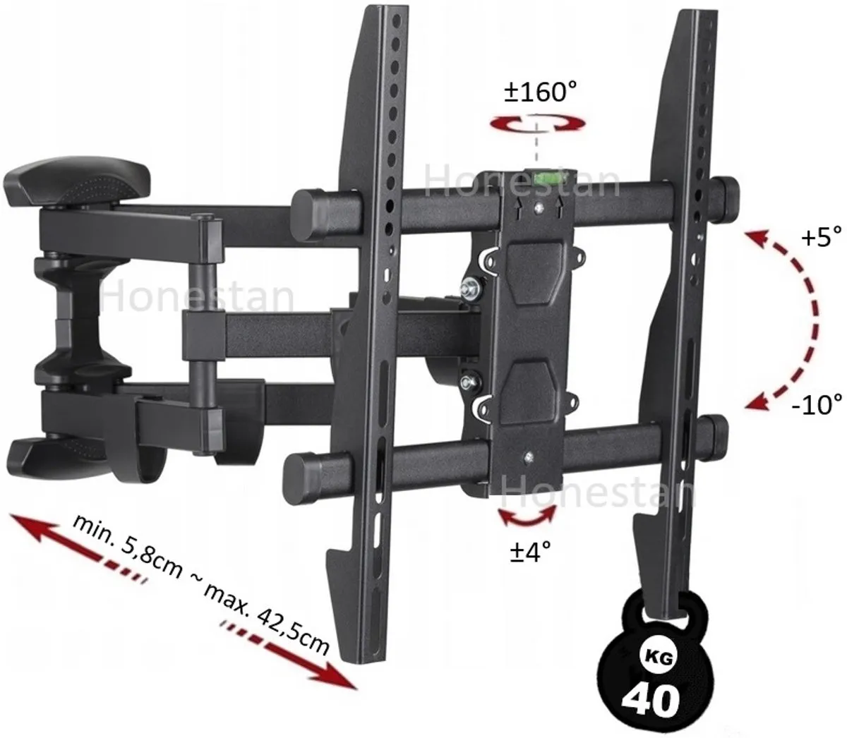 Xiaomi Draaibare TV Muurbeugel L43M6-6AEU - 100 inch