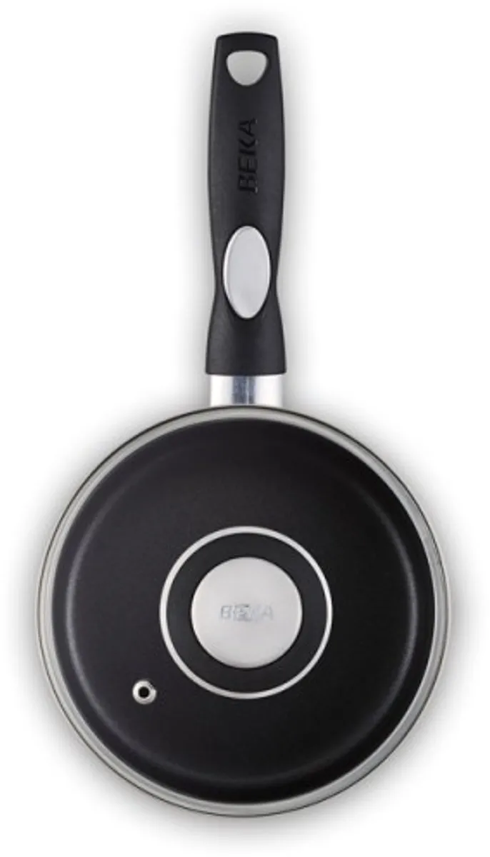 Beka Pro Induc Steelpan met Deksel en Keramische Antikleeflaag - PFAS vrij - Ø 16cm