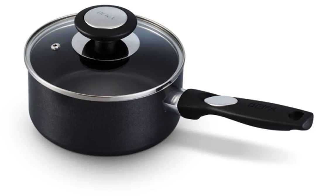 Beka Pro Induc Steelpan met Deksel en Keramische Antikleeflaag - PFAS vrij - Ø 16cm