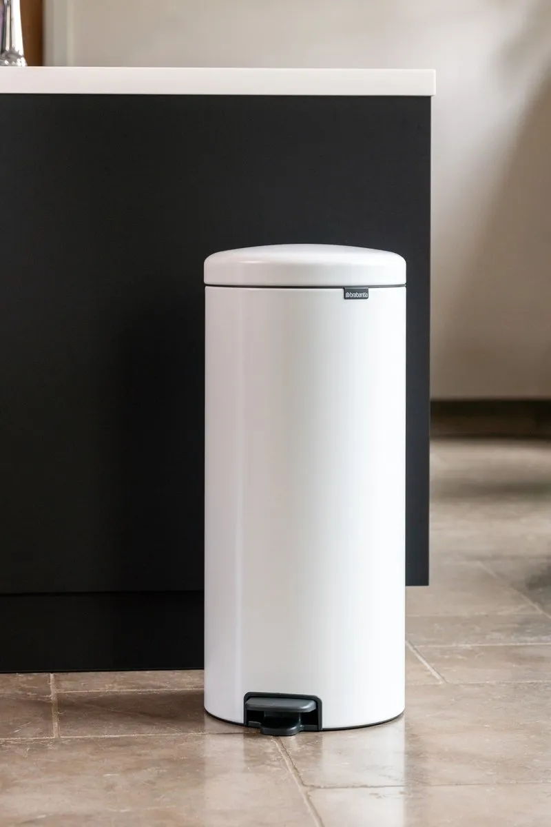 Brabantia NewIcon Prullenbak 30L - Metaal - Wit - afbeelding 6 van 6