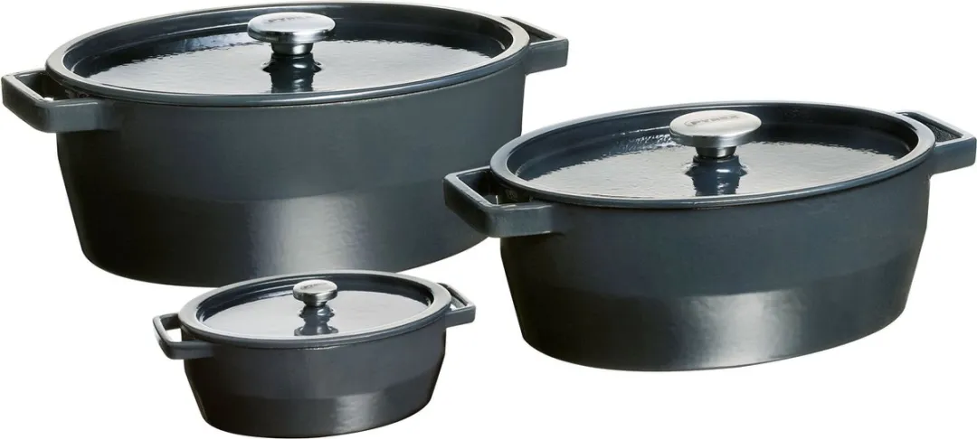 Pyrex Slowcook Braadpan Ovaal 5,8L - Grijs - afbeelding 6 van 6