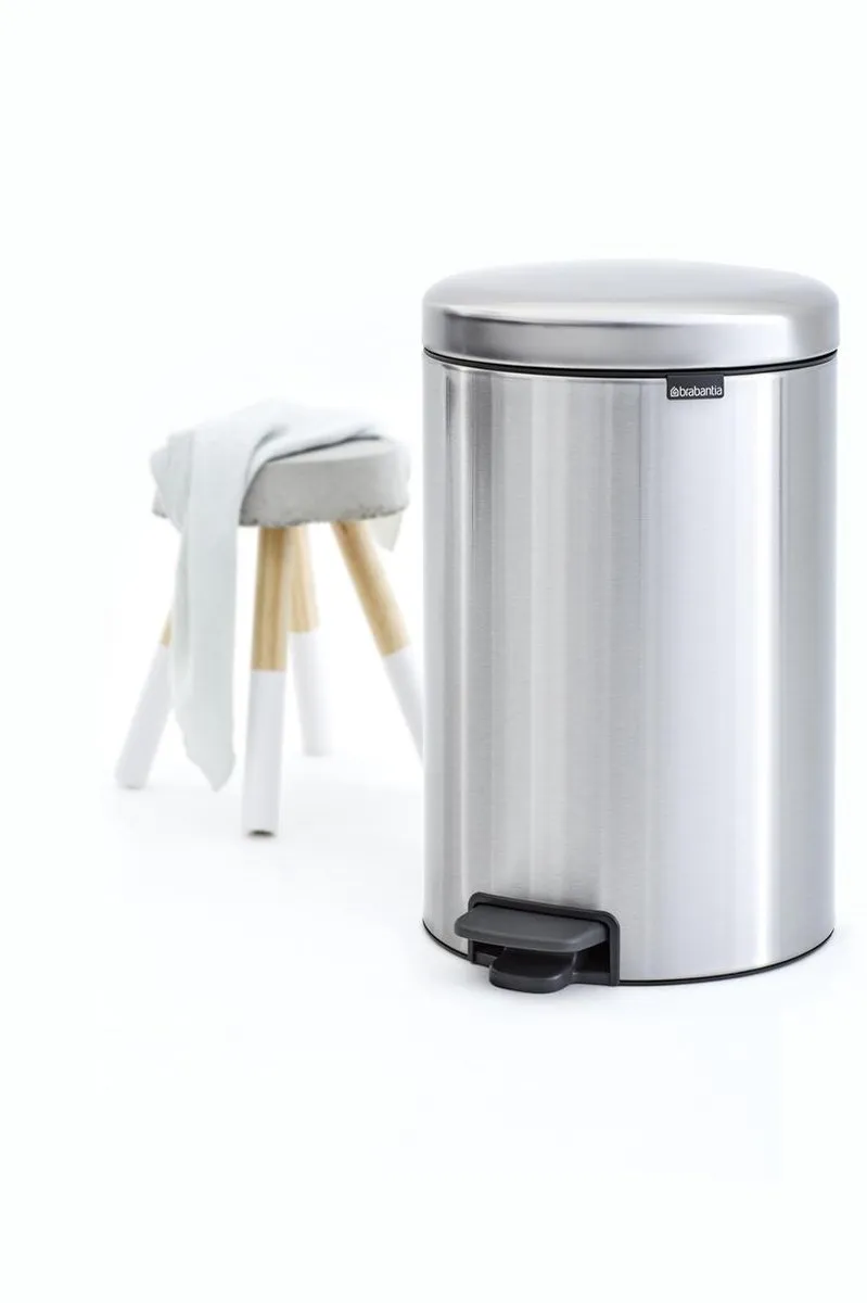 Brabantia NewIcon Prullenbak 20L - Matt Steel