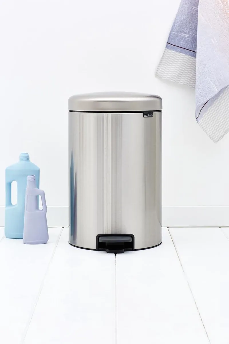 Brabantia NewIcon Prullenbak 20L - Matt Steel - afbeelding 6 van 6