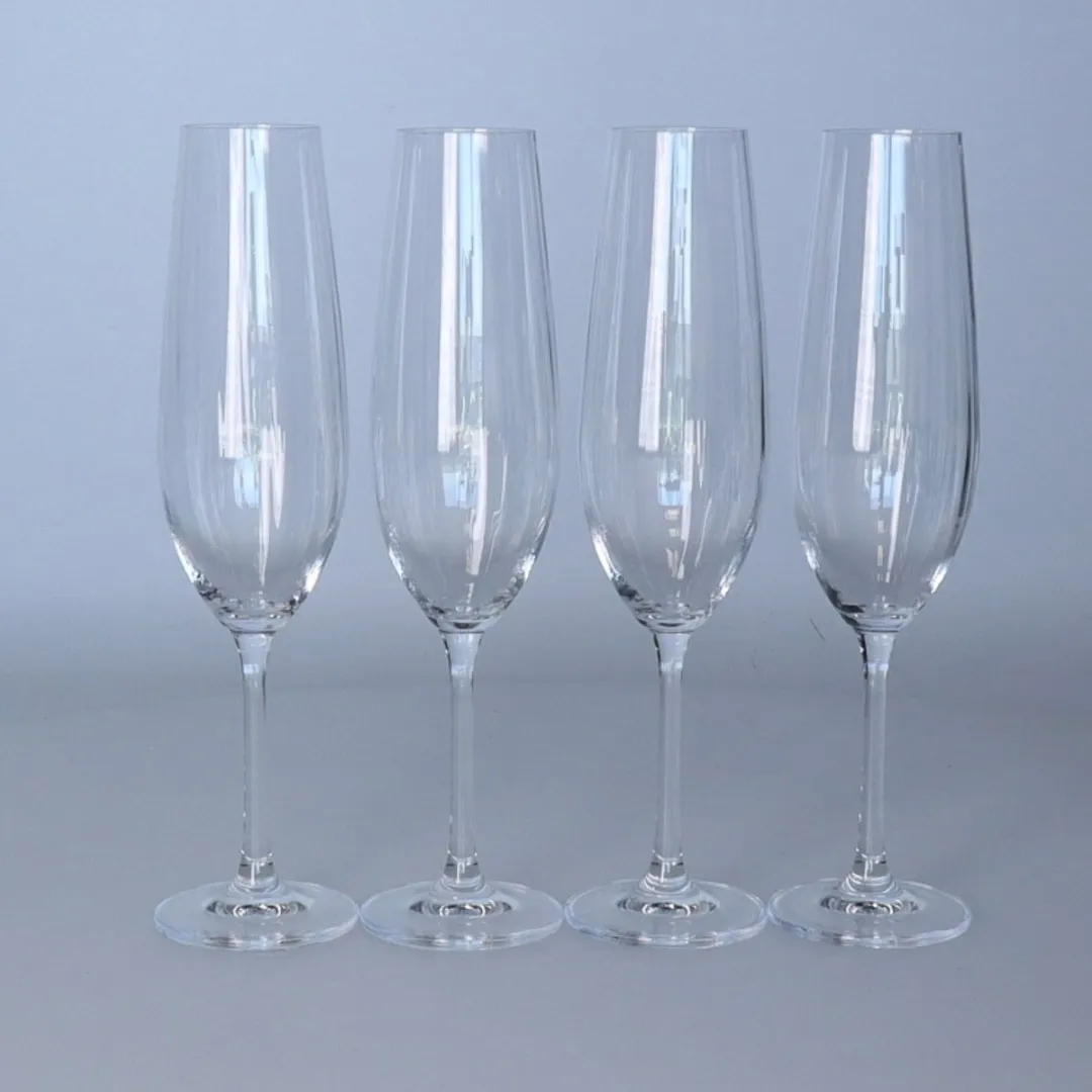 Excellent Houseware Champagneglazen Streep Dessinset 260ml