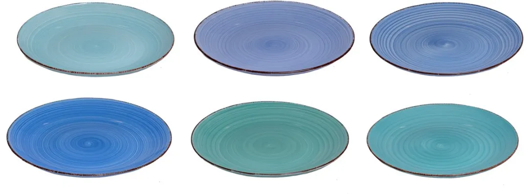 Cookinglife Delice Blauwe Dinerborden 6 Stuks