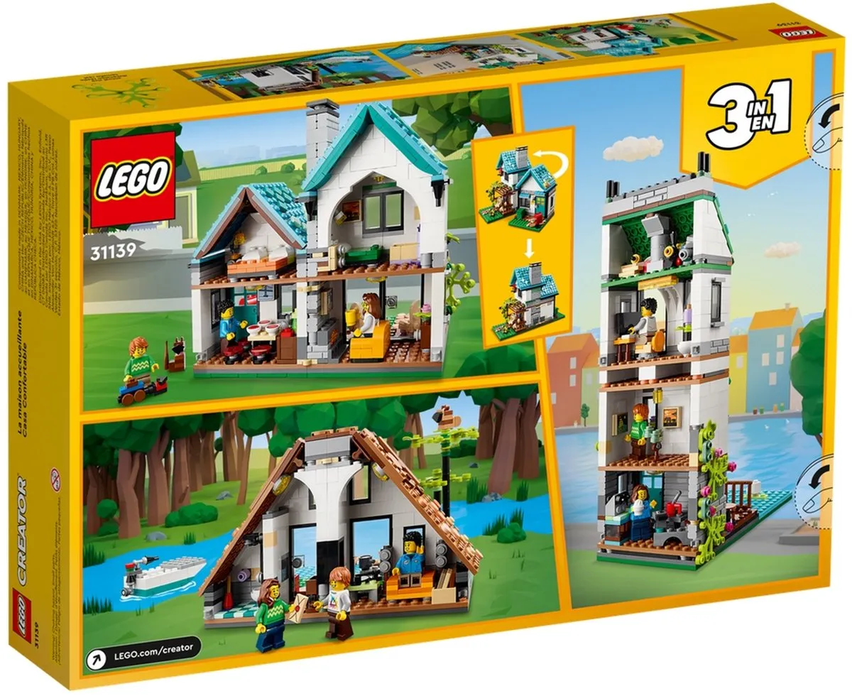 LEGO Creator 3in1 Knus Huis 31139 - 808 Stukken - afbeelding 6 van 6