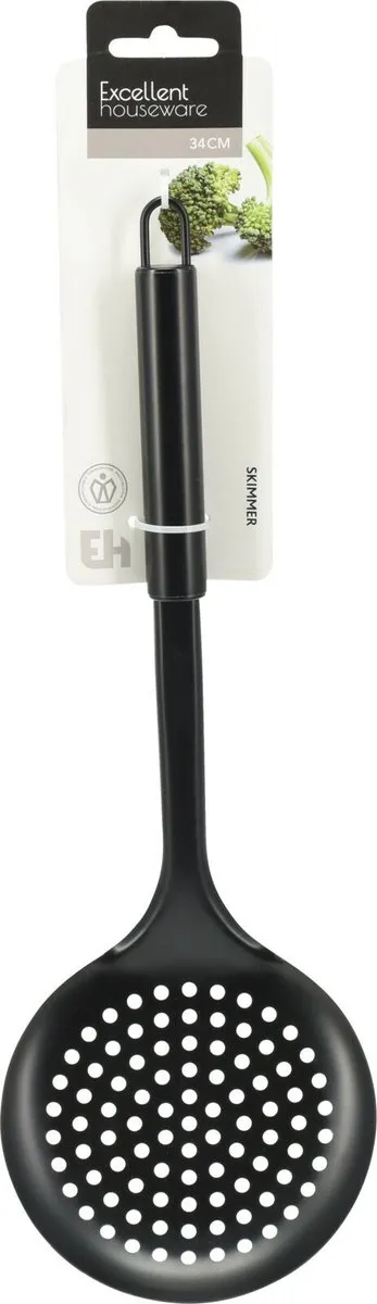 Excellent Houseware Schuimspaan 34cm - Zwart