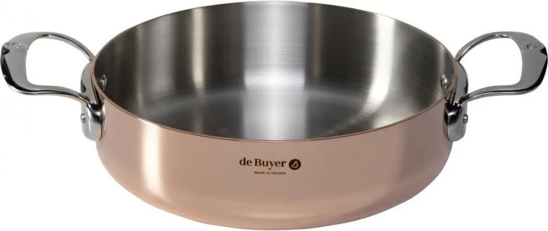 DeBuyer Prima Matera Braadpan 24cm - Koper/RVS - 6241.24 - afbeelding 3 van 6