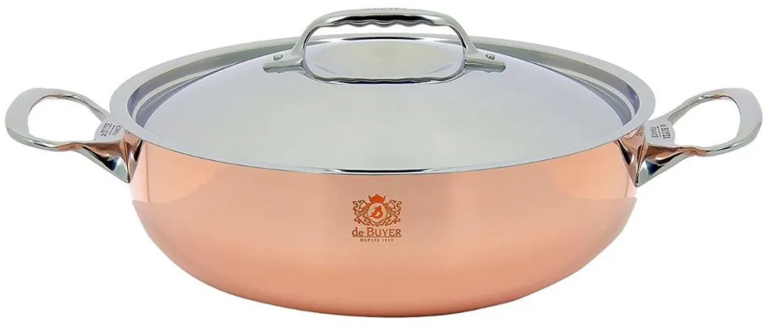 DeBuyer Prima Matera Braadpan 24cm - Koper/RVS - 6241.24 - afbeelding 2 van 6