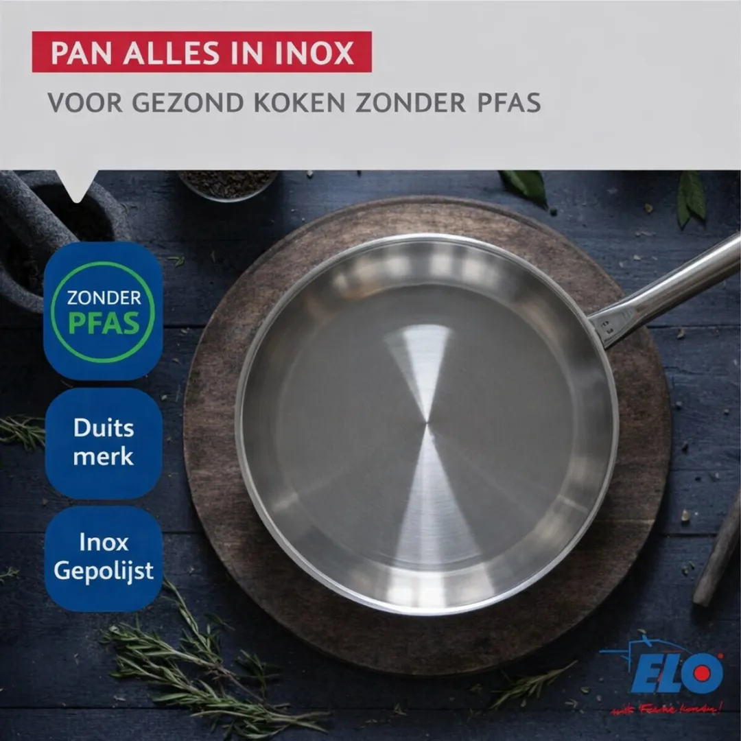 Fackelmann Elo Profi Keukengerei Set 5-delig - 24/28cm & 12/14/20cm - Roestvrij staal