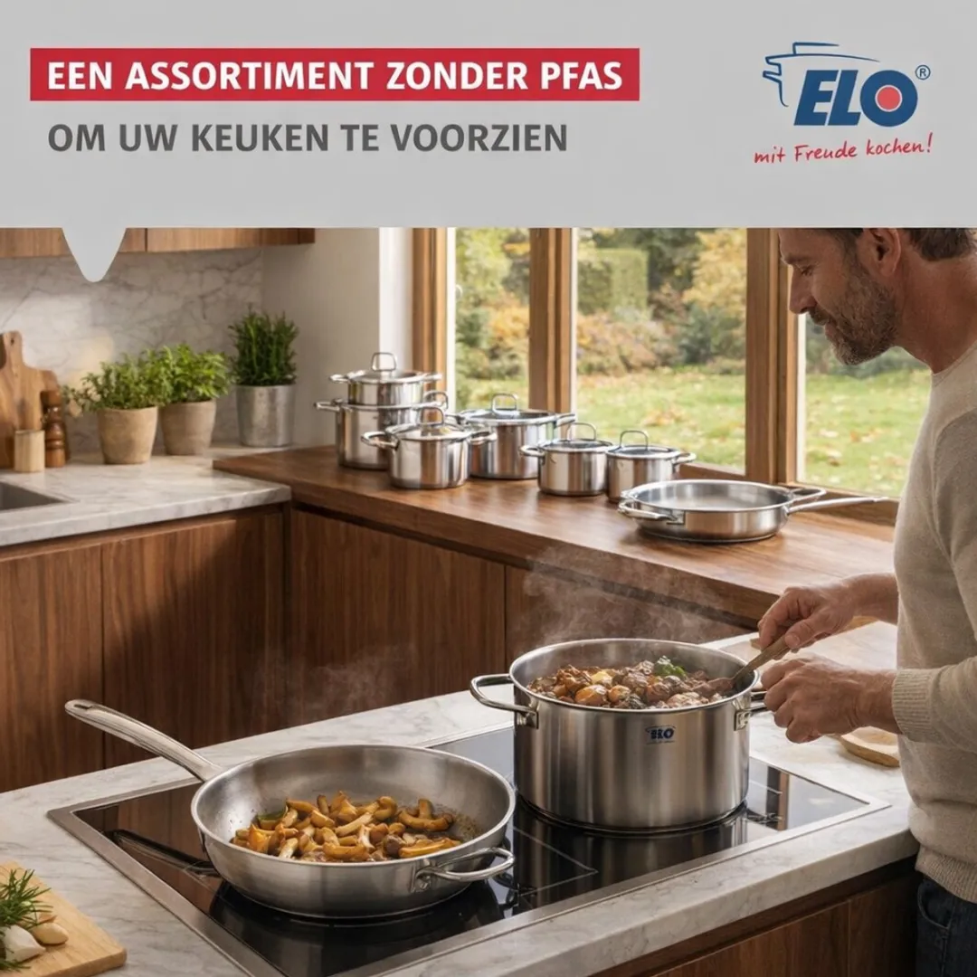 Fackelmann Elo Profi Keukengerei Set 5-delig - 24/28cm & 12/14/20cm - Roestvrij staal