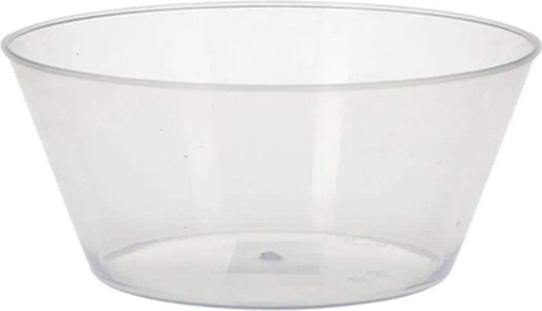 Excellent Houseware Schaal 15cm - 4 Stuks - Transparant