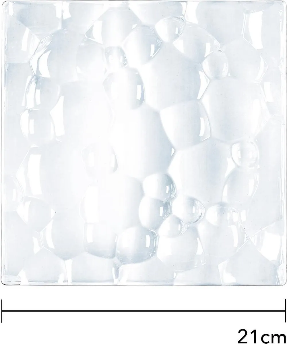 Nachtmann Sphere Platte 21x21cm - Transparant - 2 Stuks