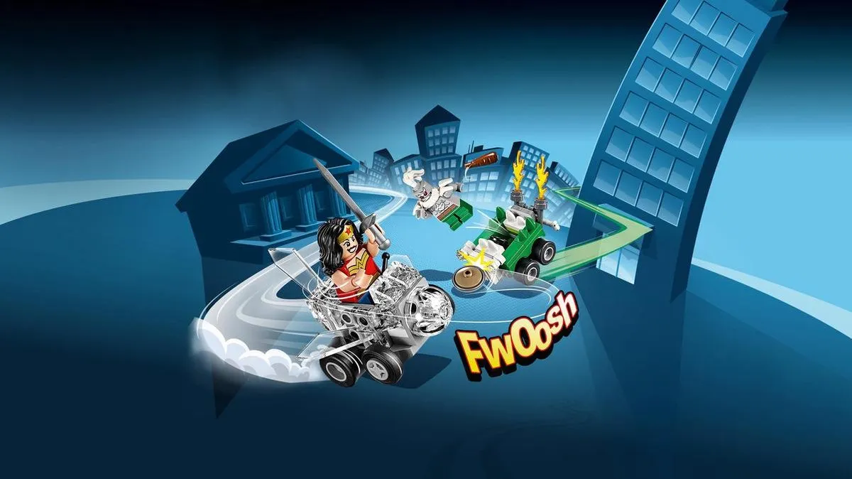 LEGO Super Heroes Mighty Micros Wonder Woman vs. Doomsday 76070 - 85 Stukken