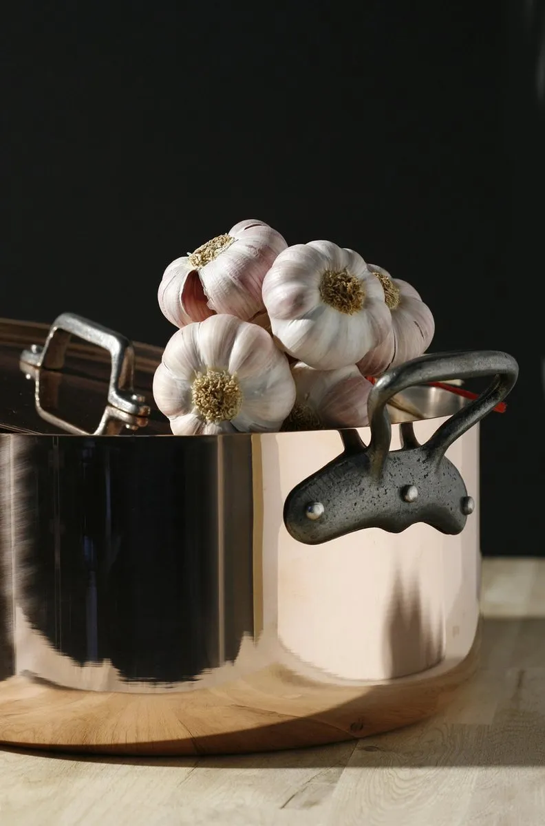 De Buyer Prima Matera Kookpot, Gietijzeren Handvaten - Ø 16cm - 90% Koper - 10% Rvs
