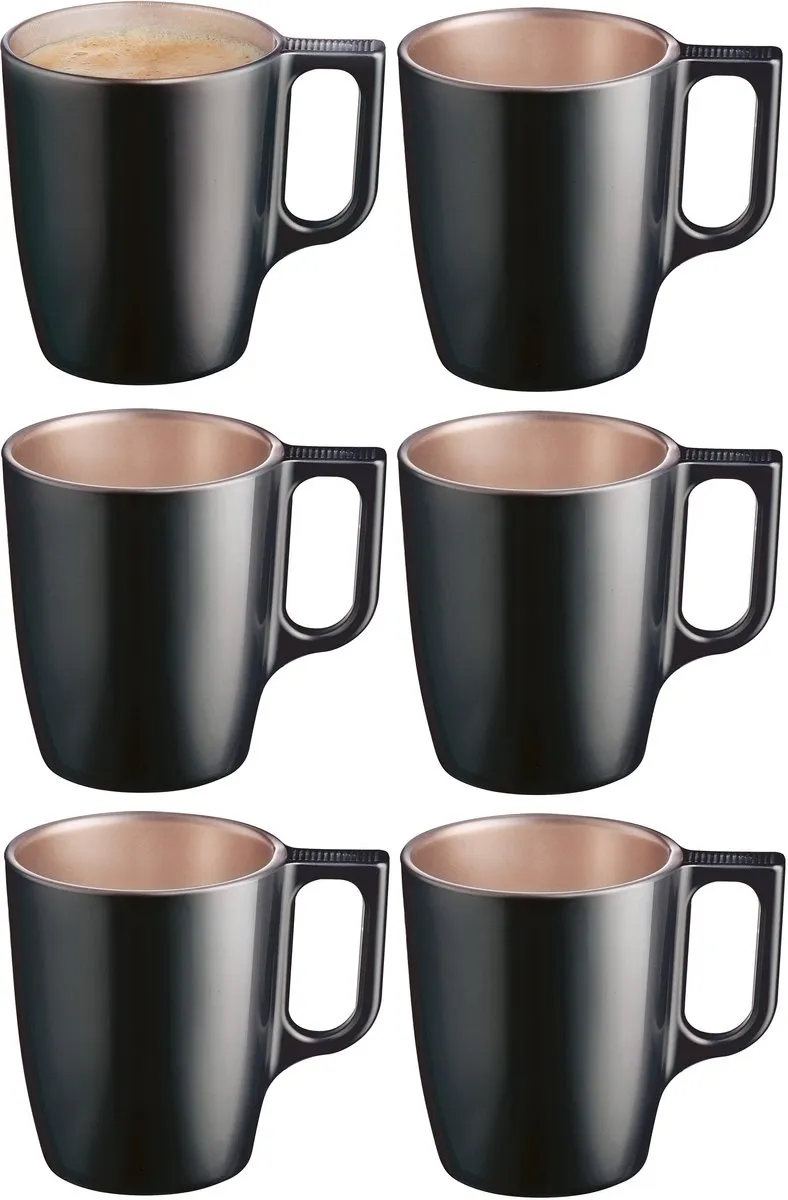 Luminarc Monaco Koffiemok - 250ml - Zwart