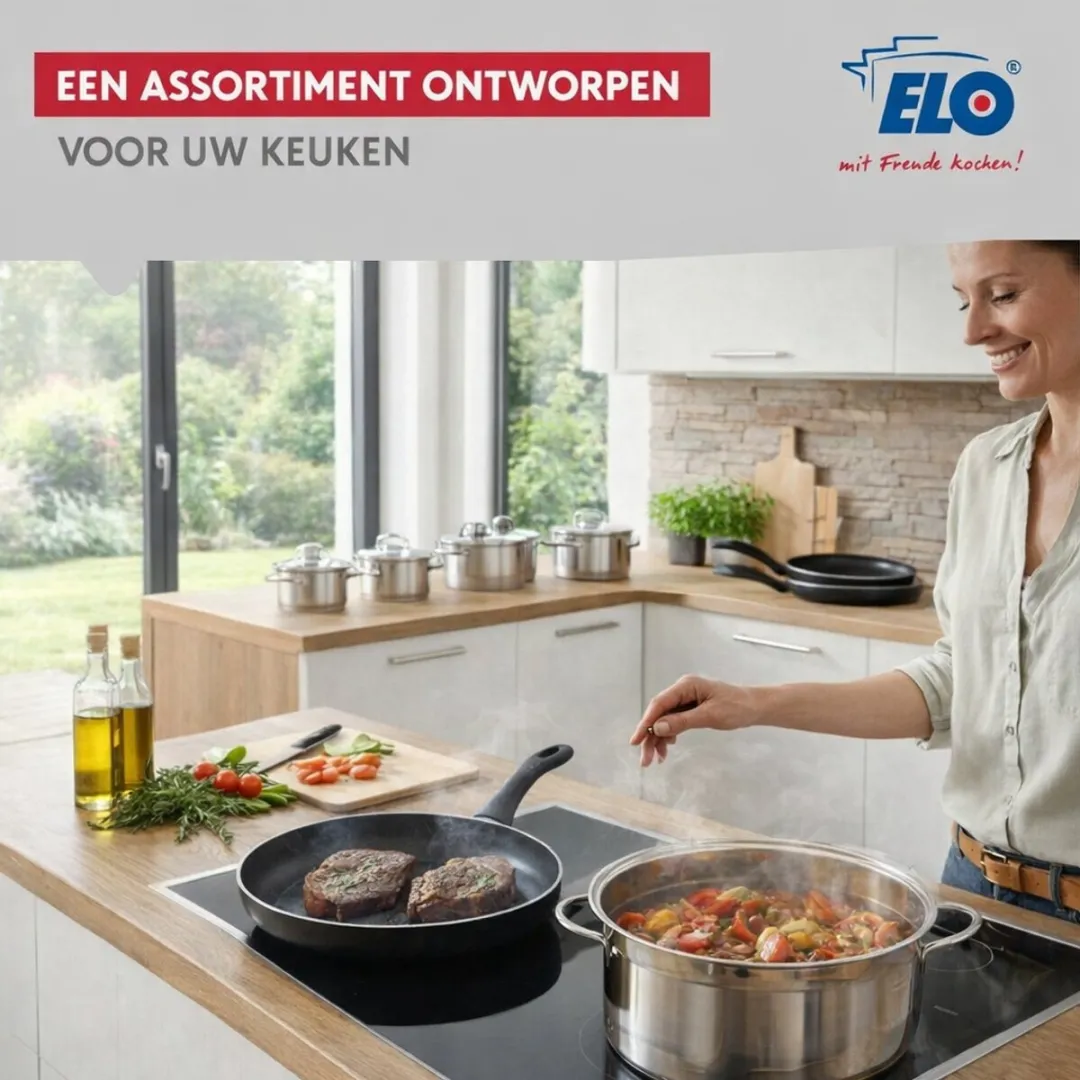 Fackelmann ELO 9721650 Keukenset 6-delig - Inductie - Roestvrij staal