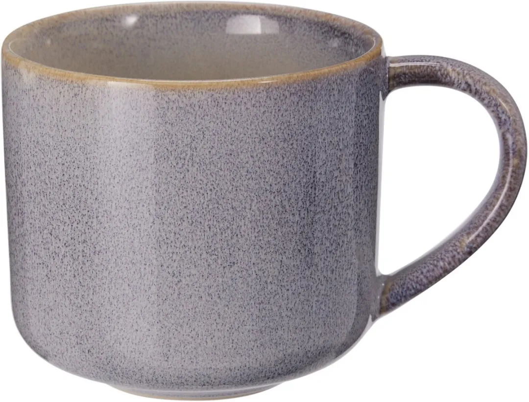 Excellent Houseware Koffiemok Rustic - 4 Stuks 330ml - Blauw