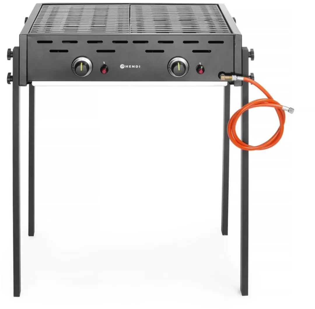 HENDI Roast-Master Pro Gasgrill 11,6kW - 2 Branders - Zwart