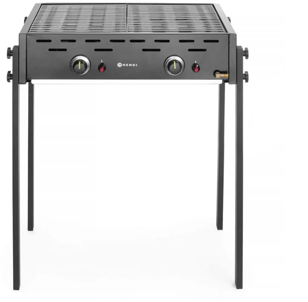 HENDI Roast-Master Pro Gasgrill 11,6kW - 2 Branders - Zwart