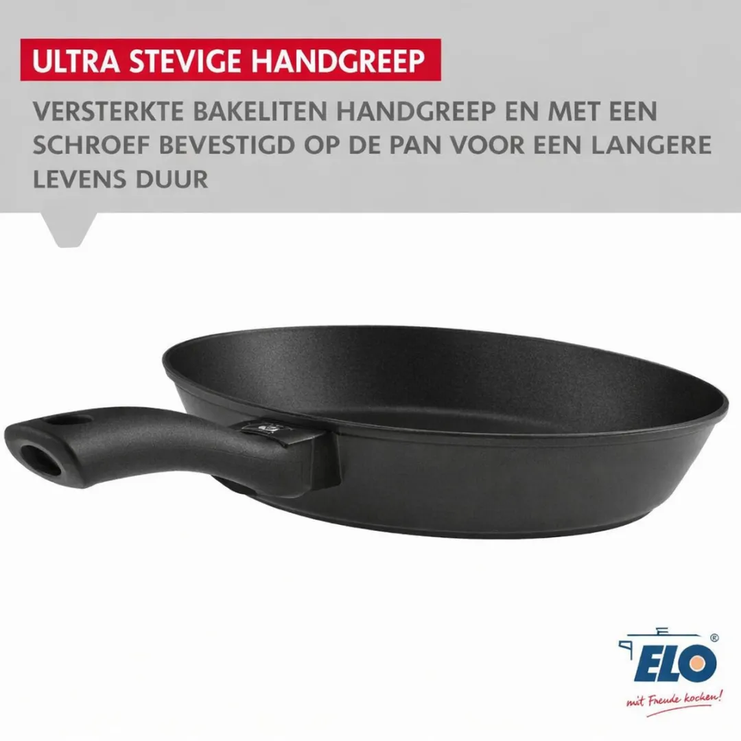 Fackelmann Elo 9906750 Koekenpan 20cm - Aluminium - Zwart