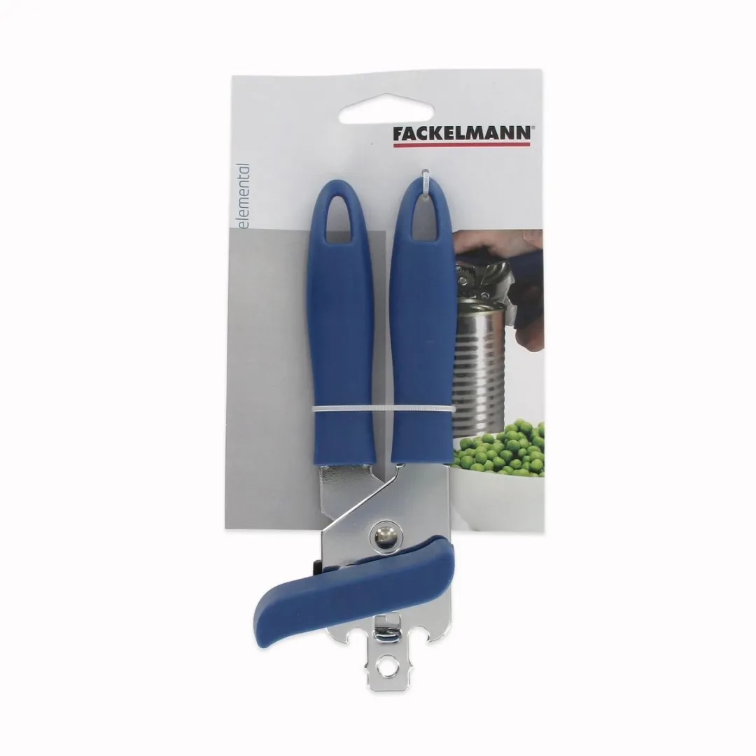 Fackelmann Blikopener 670444 - Blauw/Grijs