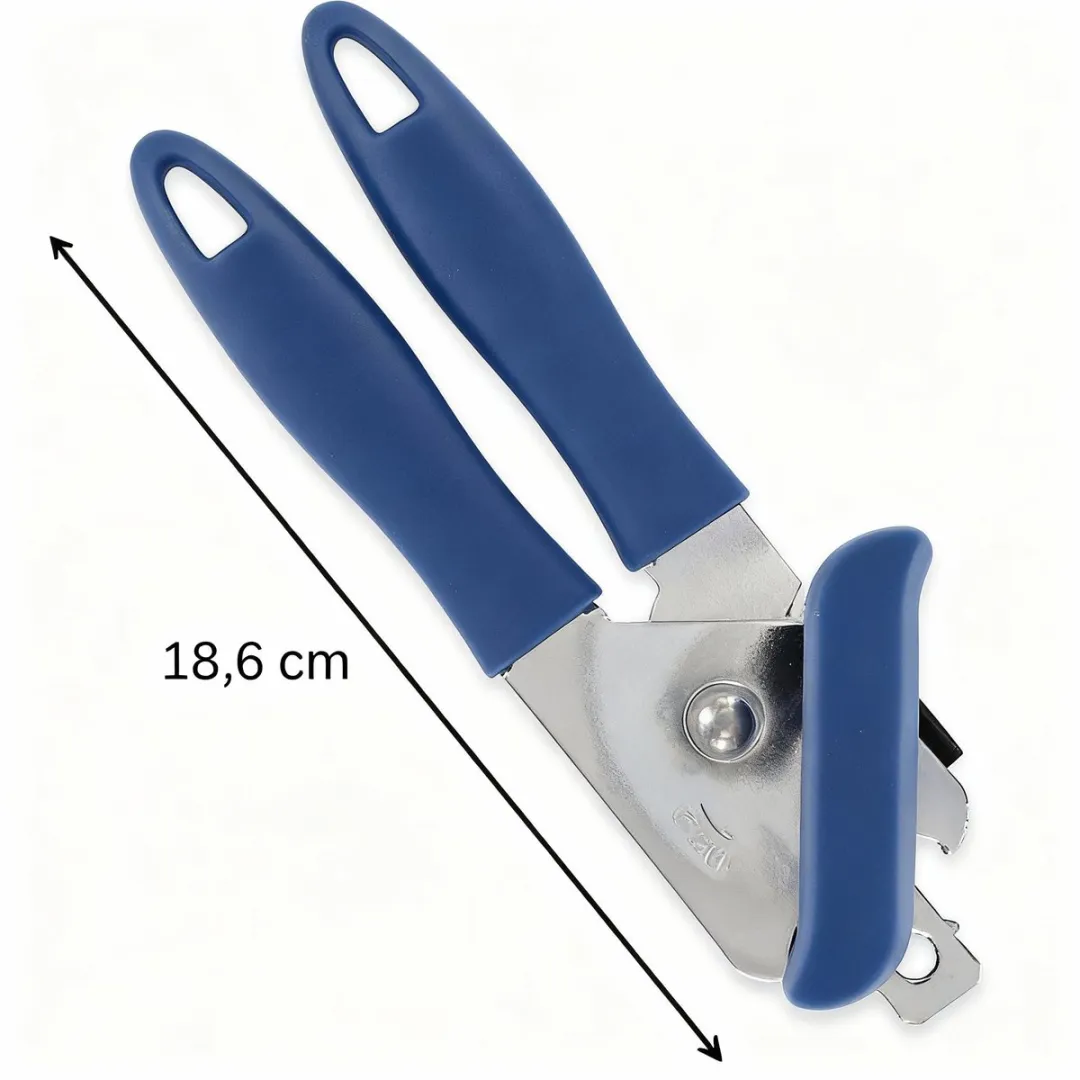 Fackelmann Blikopener 670444 - Blauw/Grijs